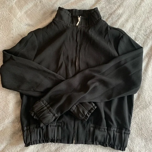 Dynamite black crop bomber jacket - Picture 2 of 8